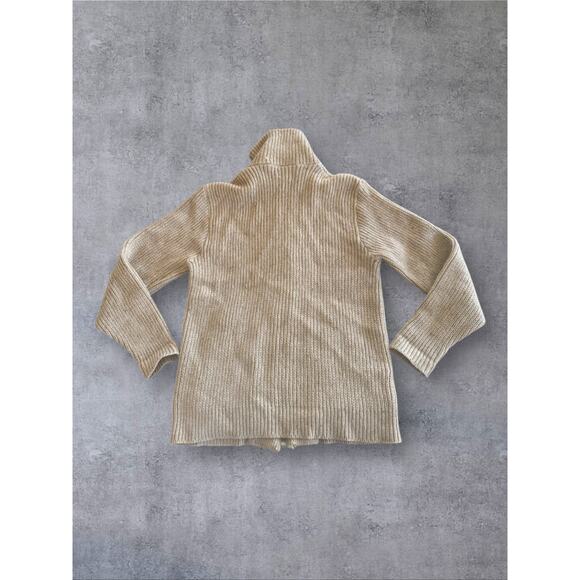 Vtg Pendleton Shetland Wool Sweater Zip Cardigan Mens L USA Chunky Knit Grandpa - Picture 2 of 10